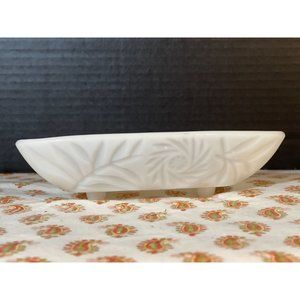 Buzz Star Milk Glass Ashtray Triangle 3 Toed